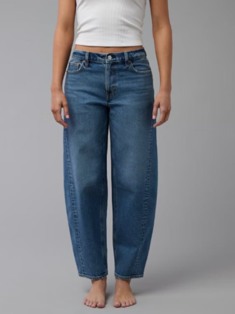American Eagle Stretch Barrel Jeans